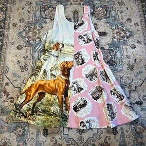NWT anthropology mini sundress Maeve dog printed colorful spring has pockets M
